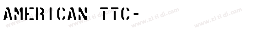 American ttc字体转换